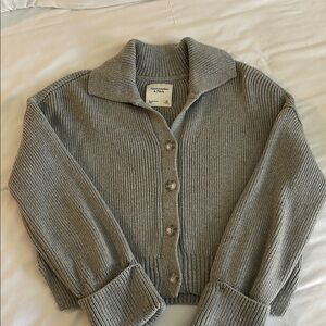 Abercrombie Gray Ribbed Sweater